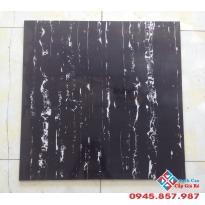 Đá bóng kiếng 60x60 đen sọc trắng giá rẻ