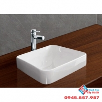 Chậu Rửa Mặt Lavabo Viglacera CD20 Đặt Bàn Vuông
