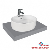 Chậu Rửa Mặt Lavabo Viglacera CD19 Đặt Bàn Đá