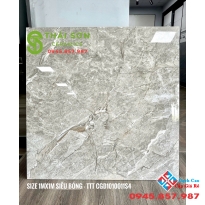Gạch lát nền 100x100 CMC màu xám vân đá bóng kiếng 