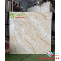 Gạch trung quốc 100x100 lát nền bóng kiếng khắc kim