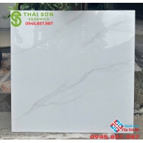 Gạch đồng chất 100x100  trung quốc màu trắng vân mây
