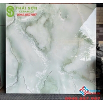 Gạch 100x100 trung quốc vân xanh khắc kim 