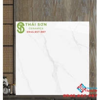 Gạch catalan 120x120 bóng kiếng lát nền trắng vân mây