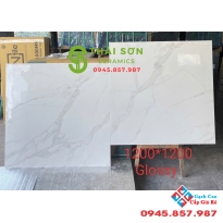 Gạch lát nền 120x120 ấn độ lát nền màu trắng vân mây