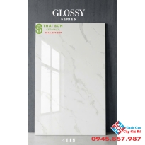 Gạch lát nền ấn độ 120x180 khổ lớn trắng vân mây siêu bóng