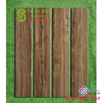 Gạch trung quốc vân giả gỗ 15x80 lát nền phòng khách đẹp