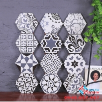 Gạch lát nền lục giác đa màu sắc