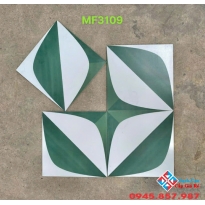 Gạch lát nền 30x30 trung quốc họa tiết trắng xanh