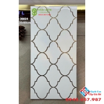 Gạch trang trí nhũ vàng 30x60 men bóng nhập khẩu