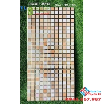 Gạch trang trí nhũ vàng 30x60 mosai men bóng trung quốc 