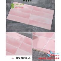 Gạch trang trí men bóng 30x60 màu hồng nhập khẩu