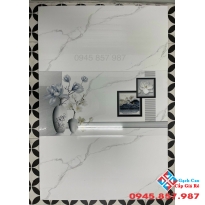 Gạch bóng kiếng 40x80 ốp tường catalan trắng mây