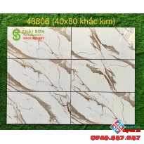 Gạch dán tường khắc kim nhập khẩu 40x80 siêu bóng đẹp