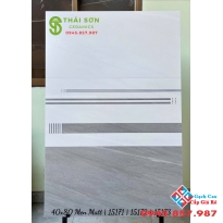 Gạch men mờ vitto 40x80 ốp tường màu xám bộ đậm nhạt