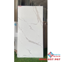 Gạch trung quốc 40x80 ốp tường trắng mây