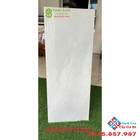 Gạch giả gỗ lát bậc cầu thang 47x120 màu xám nhạt