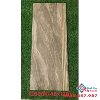 Gạch cầu thang nhập khẩu 48x120 khắc kim nhũ vàng mới nhất 2022