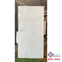 Gạch bóng kiếng vân mây trắng 60x120 cao cấp