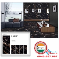 Gạch bóng kính đen vân vàng cam 600x1200 nhập khẩu