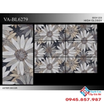 Gạch ốp lát 600x1200 bông hoa trang trí sang chảnh