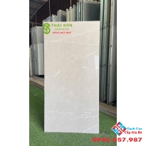 Gạch ốp lát 60x120 bóng kiếng ấn độ màu xám nâu vệt trắng