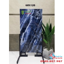 Gạch bóng kính ấn độ 60x120 vân xanh ốp lát nhà biệt thự