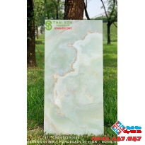 Gạch ốp lát bóng kiếng 60x120 vân xanh cẩm thạch đẹp