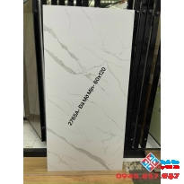 Gạch Porcelain 600x1200 trắng mây mờ