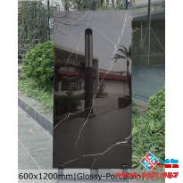 Gạch khổ lớn 60x120 bóng kiếng đen vân trắng