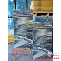 Gạch lát nền 60x120 ấn độ vân đá High Glossy
