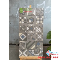 Gạch bông hoa văn ốp tường trang trí 60x120 hiệu ứng
