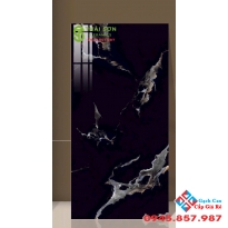 Gạch ốp lát mặt tiền 60x120 bóng kiếng màu đen vân