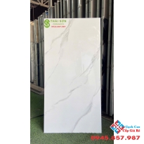 Gạch lát nền 60x120 fushita trắng vân mây bóng kiếng