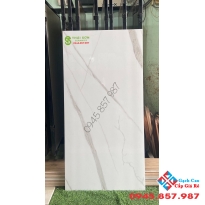 Gạch bóng kiếng đồng chất 60x120 trắng vân mây