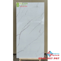 Gạch viglacera 60x120 bóng kiếng lát nền trắng vân mây