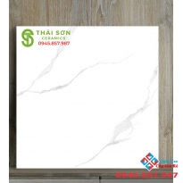 Gạch 60x60 vân trắng bóng kiếng lát nền giá rẻ