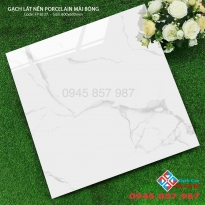 Gạch lát sàn nhà đẹp 60x60 trắng mây bóng kiếng