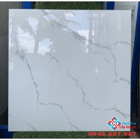 Gạch lát nền vi tinh bóng kim cương 60x60 vân mây trắng mới