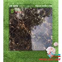 Gạch trung quốc 60x60 khắc kim vàng nâu vũ trụ