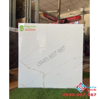 Gạch bóng kiếng trắng vân khắc kim 80x80 prime