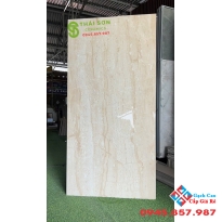 Gạch 80x160 ấn độ màu kem vàng bóng kiếng vân gỗ