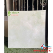 Gạch bóng kiếng fushita 80x80 lát nền màu xanh nhẹ