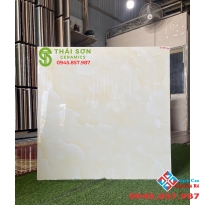 Gạch lát nền bóng kiếng 80x80 vân đá vàng giá rẻ quận 4