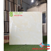 Gạch lát nền bóng kiếng 80x80 vân đá vàng giá rẻ quận 4