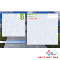 Gạch lát nền 80x80 hùng anh bóng kiếng màu xám xanh đẹp