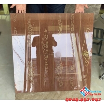 Gạch lát nền vân gỗ 80x80 khắc kim cao cấp