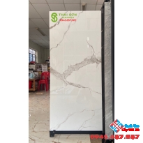 Gạch lót sàn 90x180 bóng kiếng trắng vân mây trung quốc