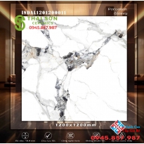 Gạch 120x120 đá bóng kiếng vân đá ốp lát ấn độ cao cấp