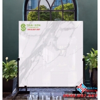 Gạch ấn độ 120x120 trắng vân mây siêu bóng kiếng